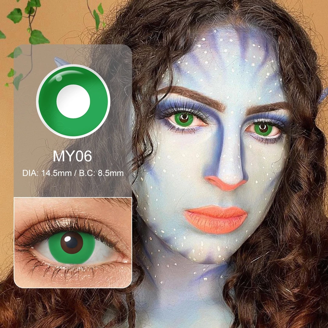 Anime Cosplay Contact Lenses for Eyes White Lenses Halloween Contact Lenses Blind Black Lenses Beautiful Pupils Eye Makeup