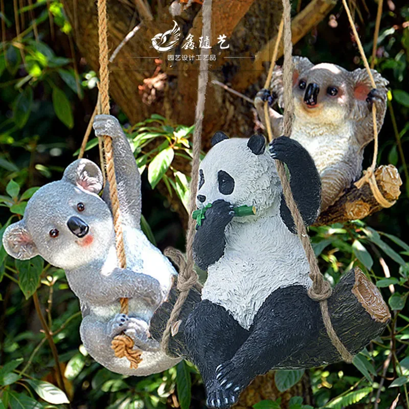 

Cross-Border Supply Hanging Pendant for Kindergarten, Panda, Animal Hanger, Resin Crafts, Soft Decoration, Cross-Border