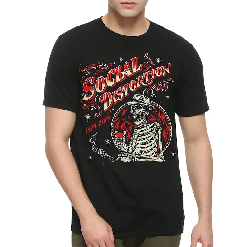 Social Distortion 1979 2019 T-Shirt Men's and Women's Sizes