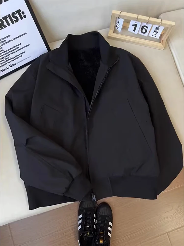 

Мужское зимнее хлопковое пальто Cleanfit Bla Fce на подкладке, бейсбольное пальто с воротником-стойкой, подходит для подростков Faion