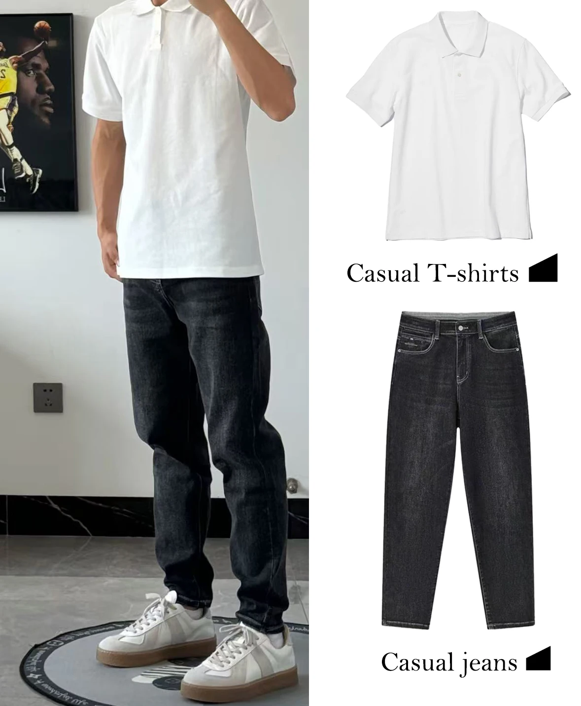 

FWRD Stylish And Simple Polo Shirt White Casual Polo Shirt Simple Commuting Style Polo Shirt #FWRD0048