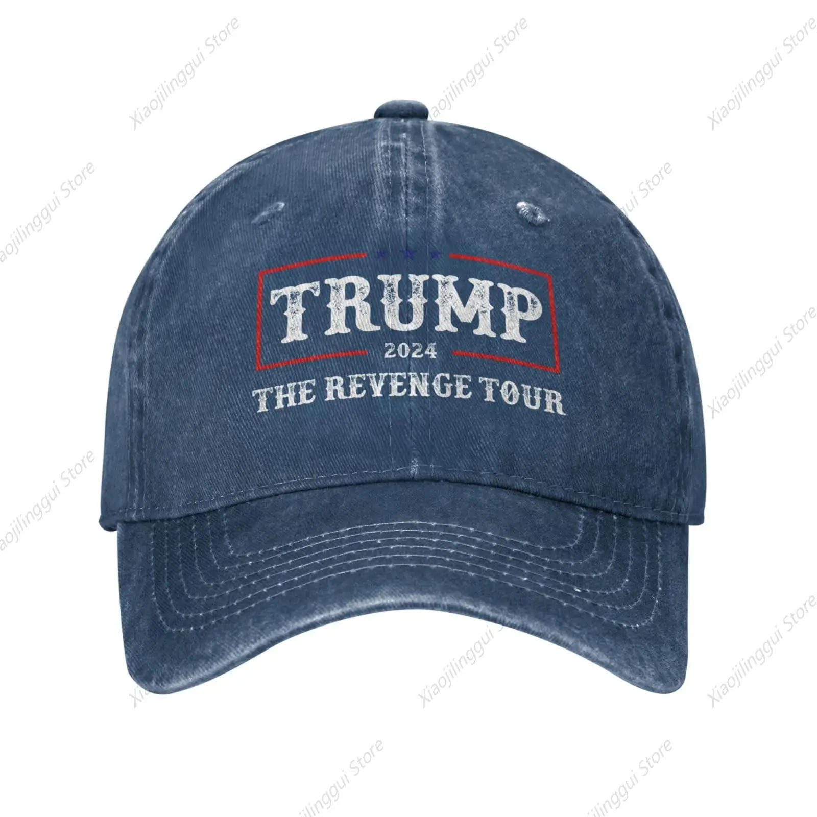 Trump 2024 The Revenge Tour Hat Women Baseball Cap with Design Hats Navy Blue