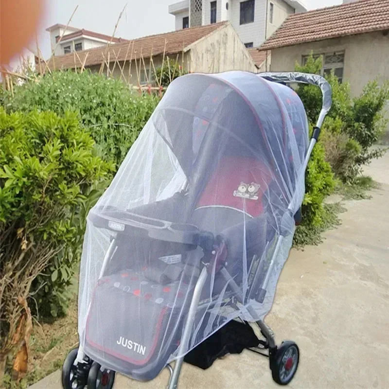 Jaring nyamuk kereta bayi besar, jaring nyamuk bayi terenkripsi penutup penuh, jaring nyamuk mobil Universal Anti nyamuk