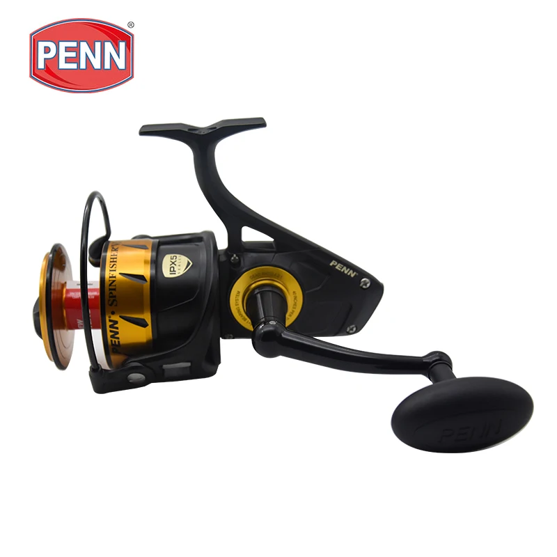 100% Original PENN Spinfisher VI SSVI 2500-10500 Metal Body Spinning Fishing Reel 5+1BB IPX5 Sealed Design Big Sea Saltwater