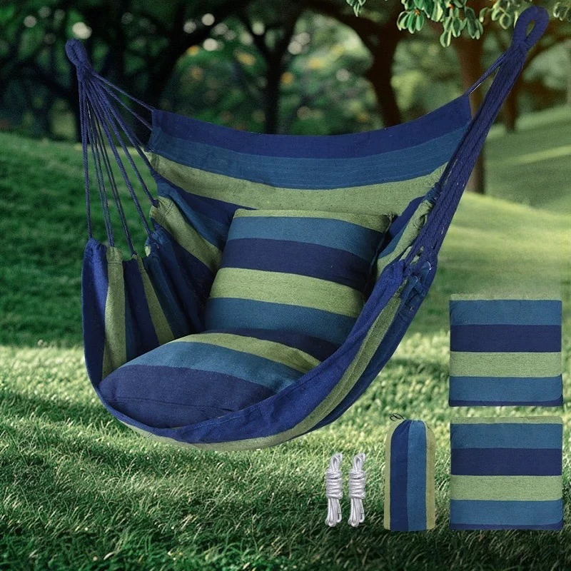 الأراجيح المعلقة في الهواء الطلق كرسي معلق كراسي أرجوحة محمولة قماش الترفيه التخييم سوينغ تحمل للسفر الأثاث في الهواء الطلق