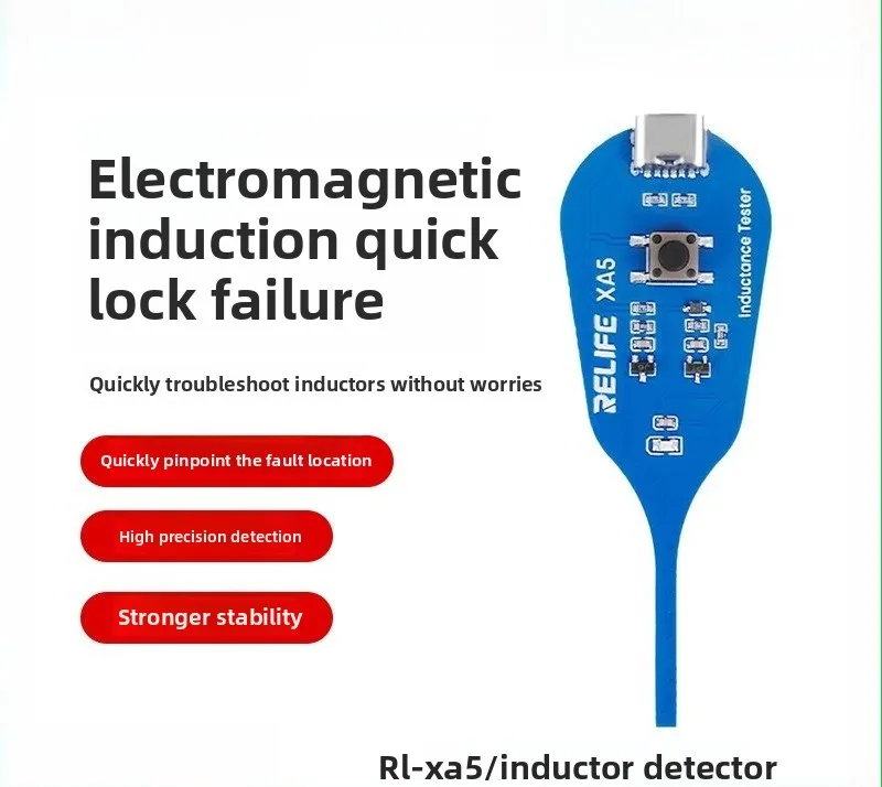 XA5 Inductor Tester, No Disassembly Needed with Electromagnetic Induction, Fast & Easy Operation for Circuit Inductance Testing