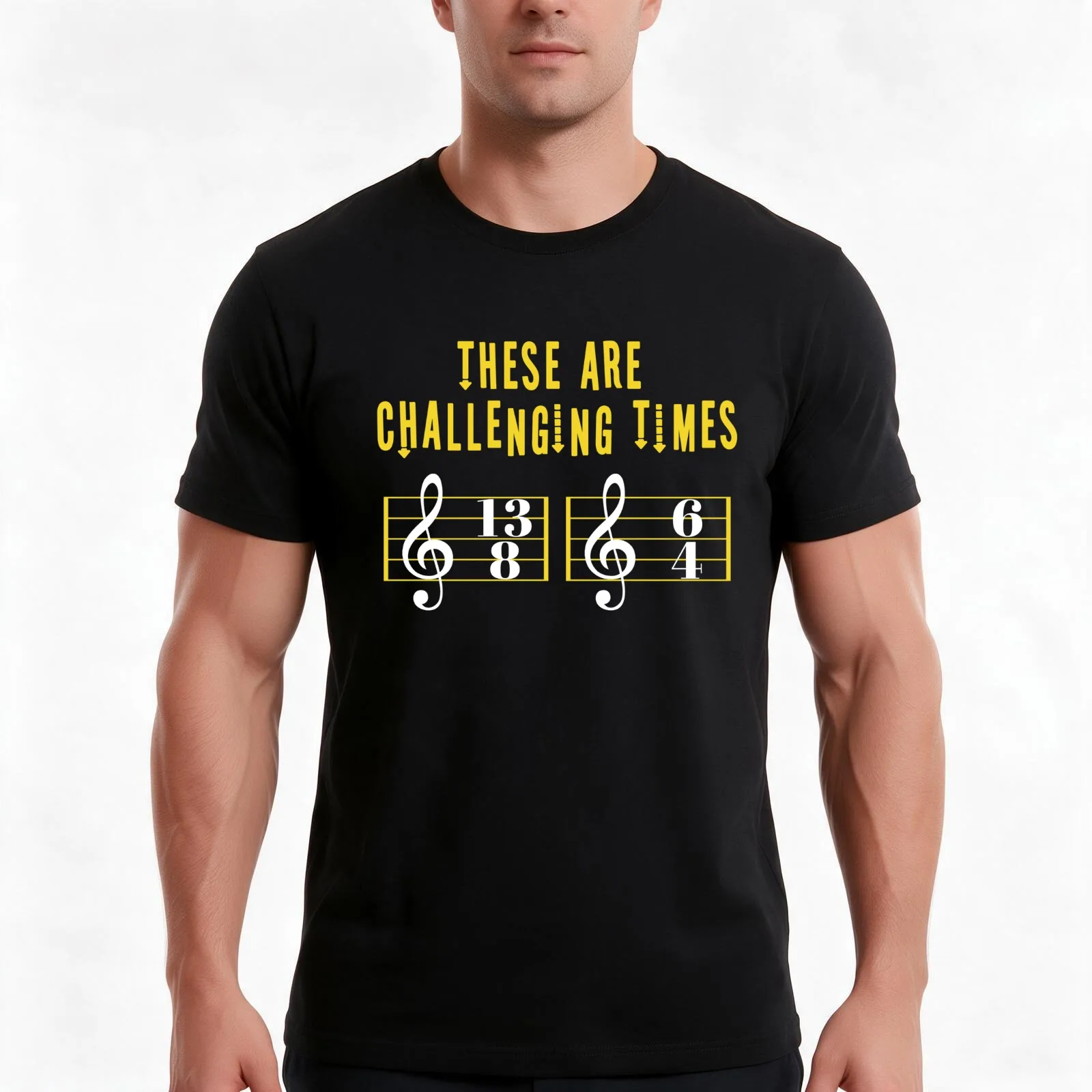 These Are Challenging Times Music Lover funny musician Gift T-Shirt, Summer Casual Cotton Tee, Oversized Streetwear Tops