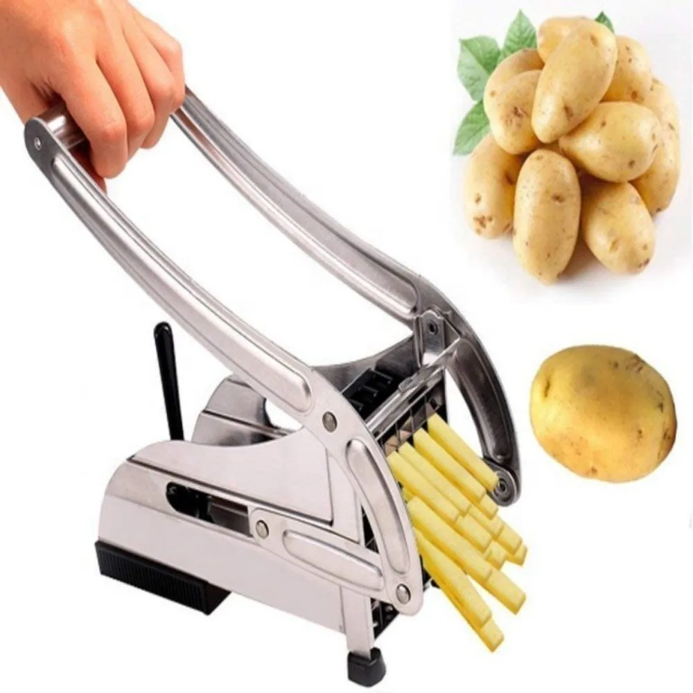 Manual Hands Stainless Steel Potatoes Chopper Potato Finger Chips French Fry Cutter Fried French Fries Cutting Machine