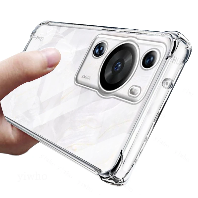 Soft Airbag Silicone Shockproof Case for Huawei P60 Pro Art P60Pro P60Art Transparent Back Cover P 60 P50 P40 Pro Plus P30 Lite