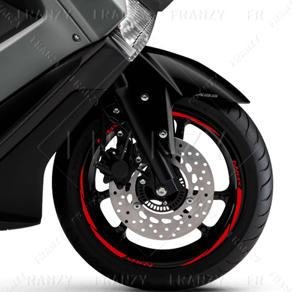 For YAMAHA NMAX 155 nmax 160 nmax 125 Motorcycle Accessories Wheel Sticker Hub Decals Rim Stripe Tape