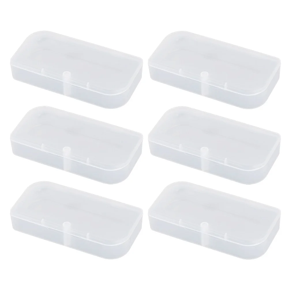 

6 Pcs Parts Box Clear Organizer Storage Collection Container Digital Product Case
