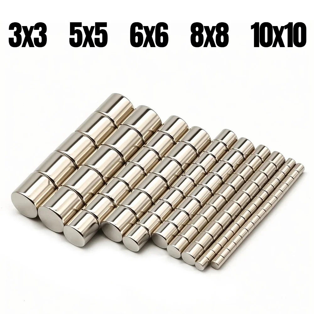 

Round Super Strong Neodymium Magnet Powerful Magnets N35 Permanent Magnetic NdfeB Refrigerator DIY ﻿3x3/5x5/6x6/8x8/10x10mm