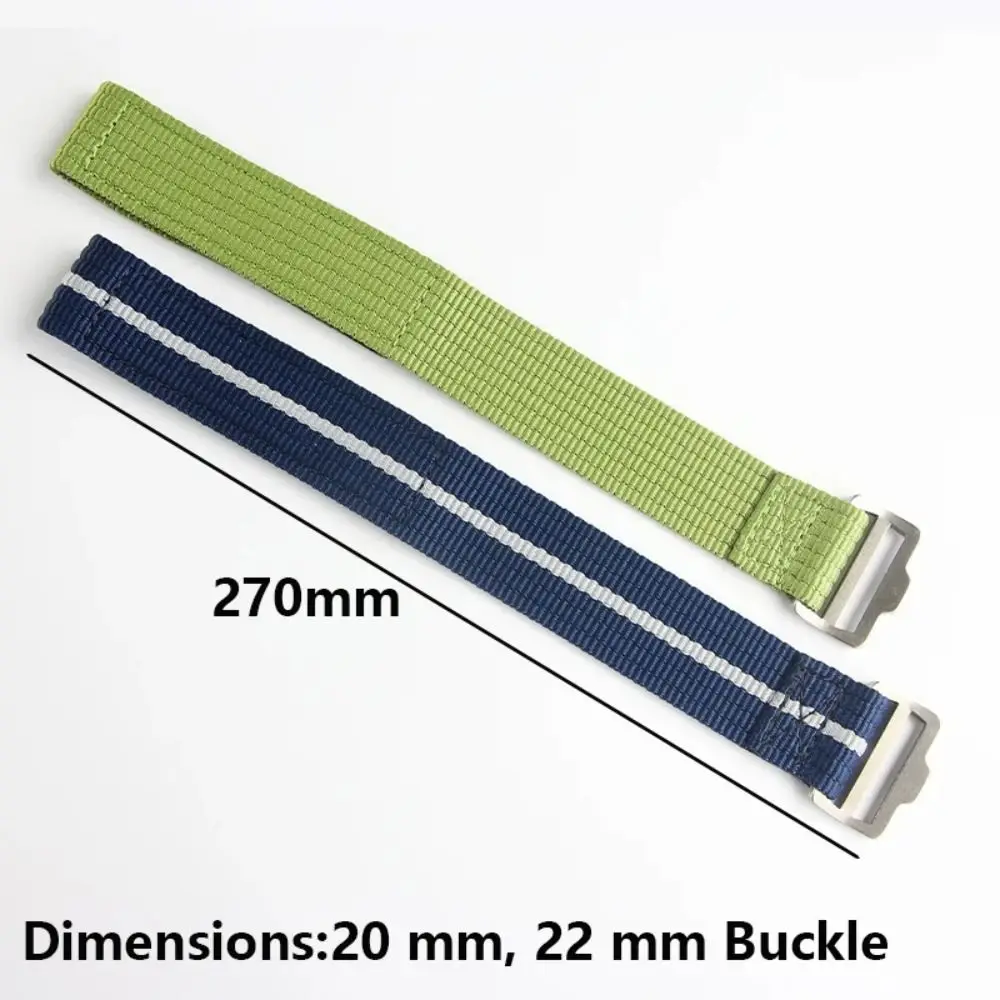 튜더 베이 프리미엄 시계 밴드 스포츠 편안한 세척 가능한 팔찌용 나일론 루프 스트랩 20mm 22mm