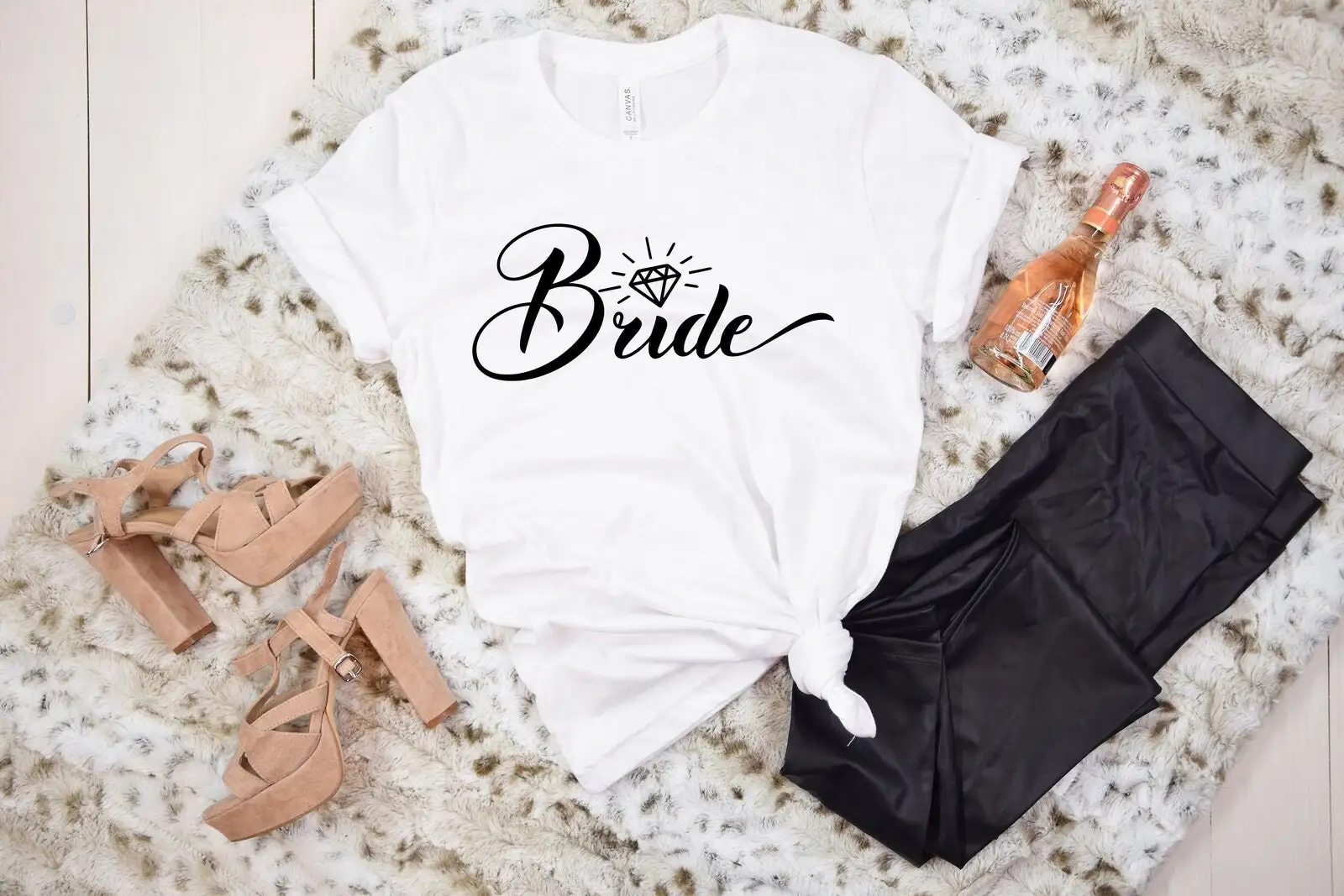 Bride T Shirt Wedding Bridal Party Bachelorette Shower To Be Unique