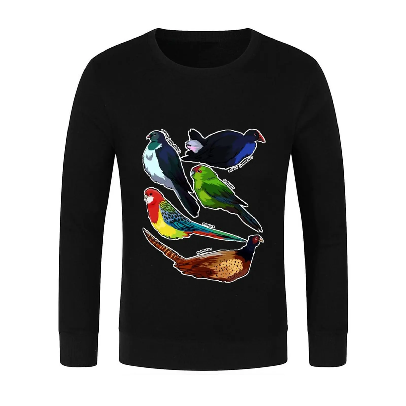 مجموعة الطيور # 4 - بلوفر شفاف ملابس رجالية ملابس أنيمي ملابس رجالي مصممة ملابس رياضية سويت شيرت رجالي #2