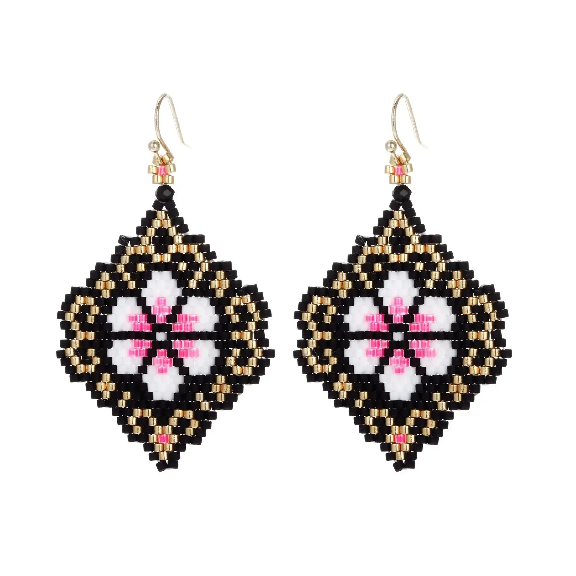 

Серьги из рисовых бусин, ручное вязание, цветок из бисера, ретро, богемная геометрия, стекло, рисовый жемчуг, женский дизайн, серьги с кисточками