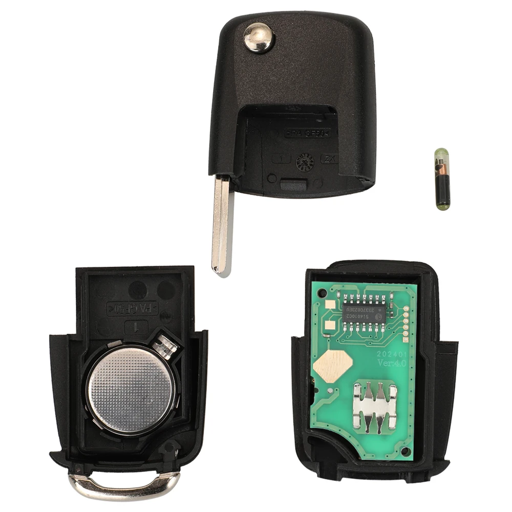 Jingyuqin FCCID:2E0959753A 434Mhz ID48 Chip 3-Tasten-Fernbedienung DIY Schlüssel für VW/VOLKSWAGEN Crafter Ersatz-Funkschlüssel