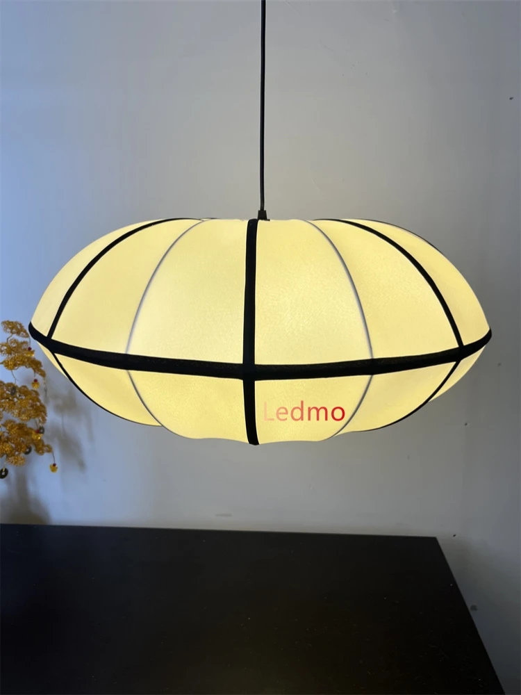 Tkaninowa lampa wisząca do salonu Jadalnia Żyrandol Sufitowa lampa wisząca