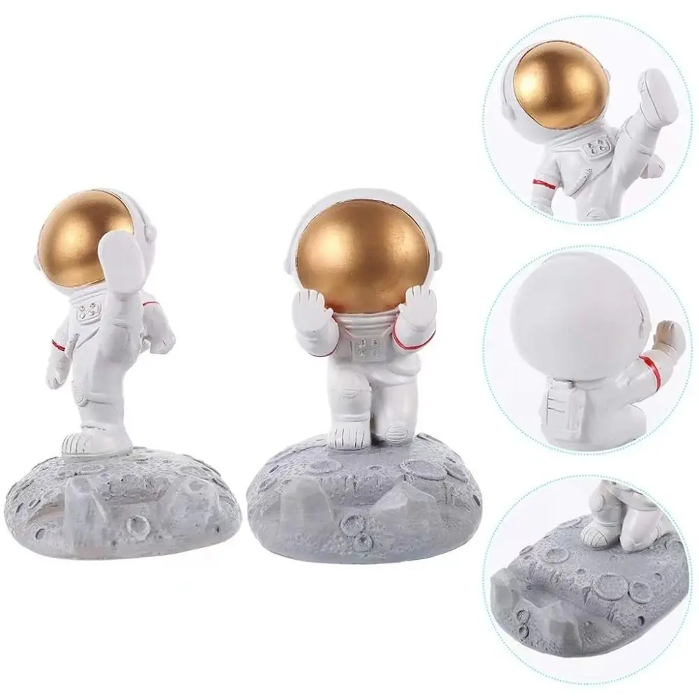 Durable to Fall Astronaut Phone Holder High Quality Plastic Durable Astro Figurines Portable Mini Digital Accessories