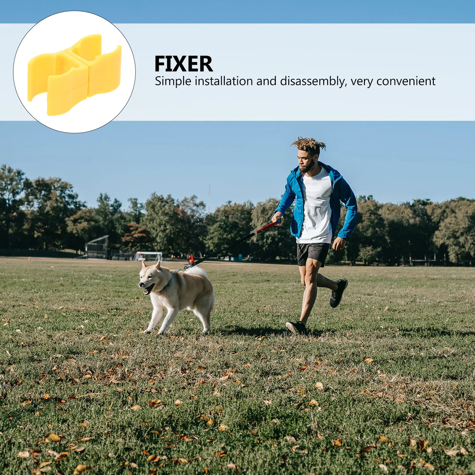 

5Pcs Football Door Connector Clip Premium Plastic Reusable Fixer for Soccer Goal Dog Training Ring Outdoor Sports Equipment