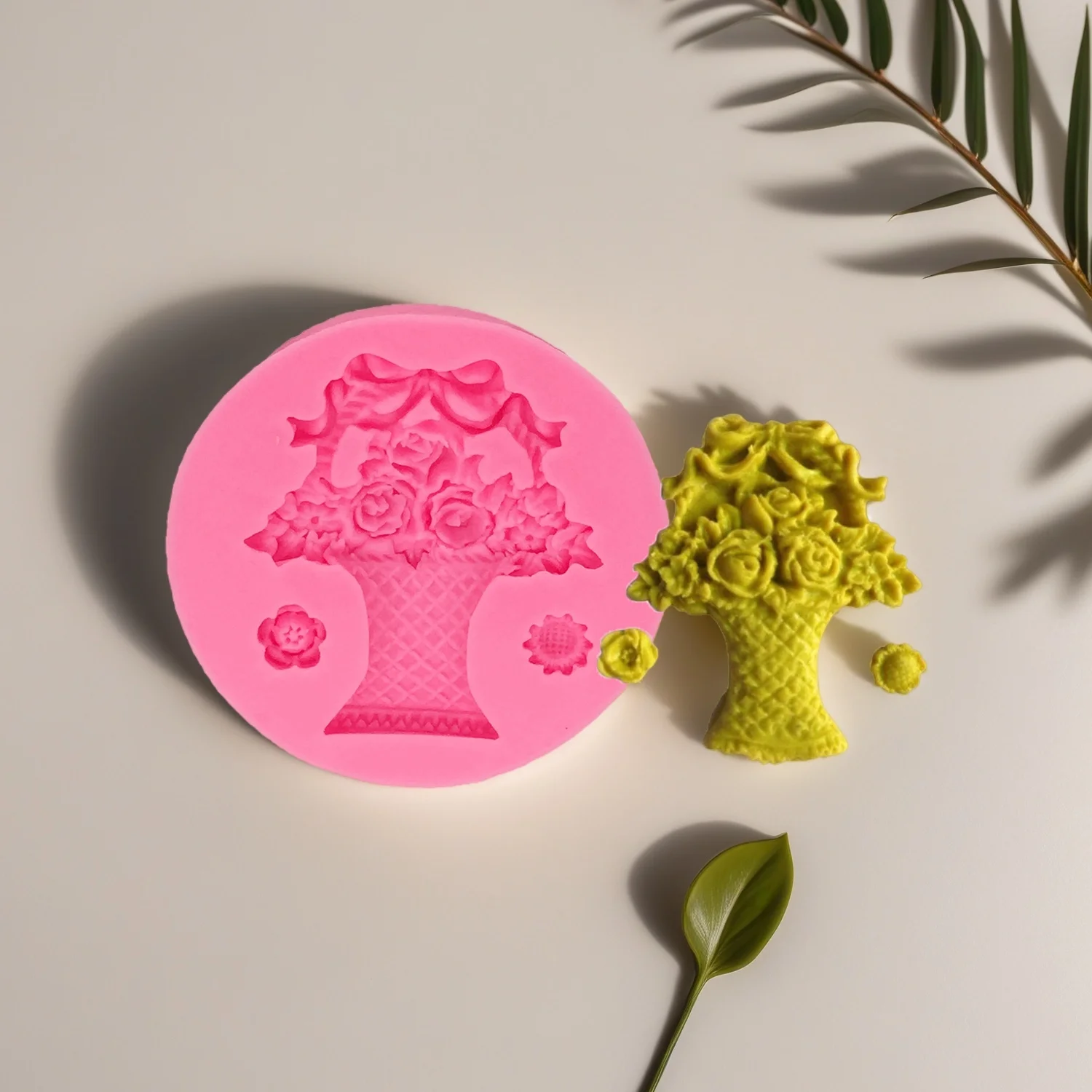 Flower Basket Molds Candy Cupcakes DIY Handmade Baking Tool for Cakes Dessert Silicone Molds