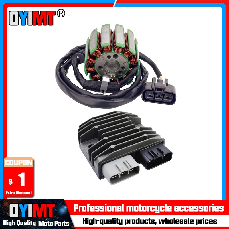 Motorcycle Generator Stator Coil & Voltage Regulator Rectifier For YAMAHA YZF-R1 FZ-1 FZ8 FZ8-N FZS1