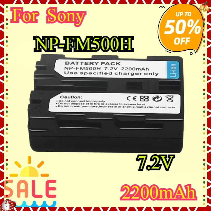 

NP-FM500H Camera Battery 2200mAh Rechargeable Batteries For Sony A57 A58 A65 A77 A99 A550 A560 A580 NPFM500H Lithium Battery L50