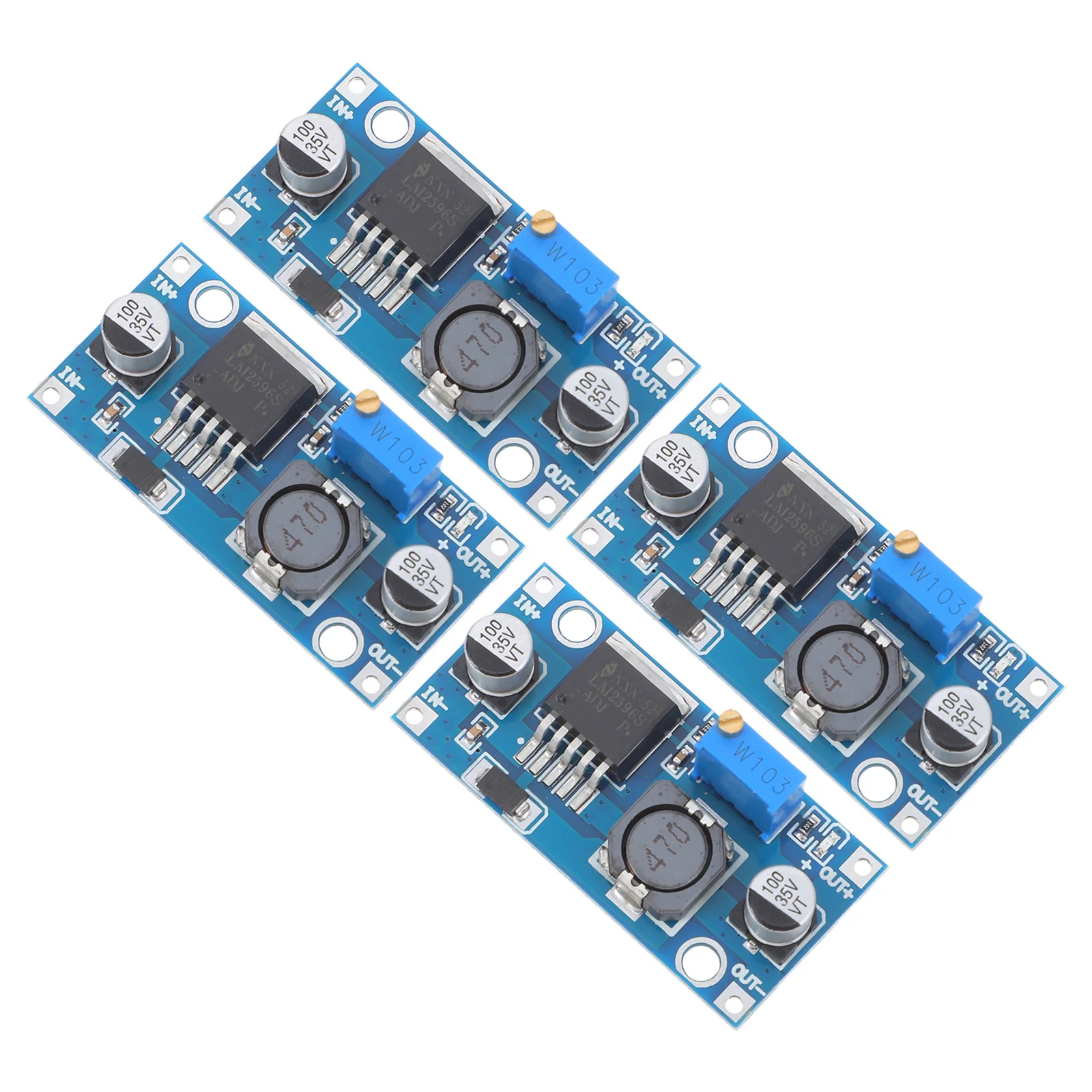 4 قطعة منظم جهد قابل للتعديل محول تيار مستمر-تيار مستمر وحدة إمداد الطاقة المتوافقة وحدة تنحى عالية الاستقرار