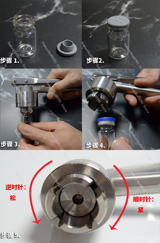 

Ручная укупорочная машина Алюминиевая пластиковая машина для блокировки крышек Машина для укупорки инфузионных бутылок