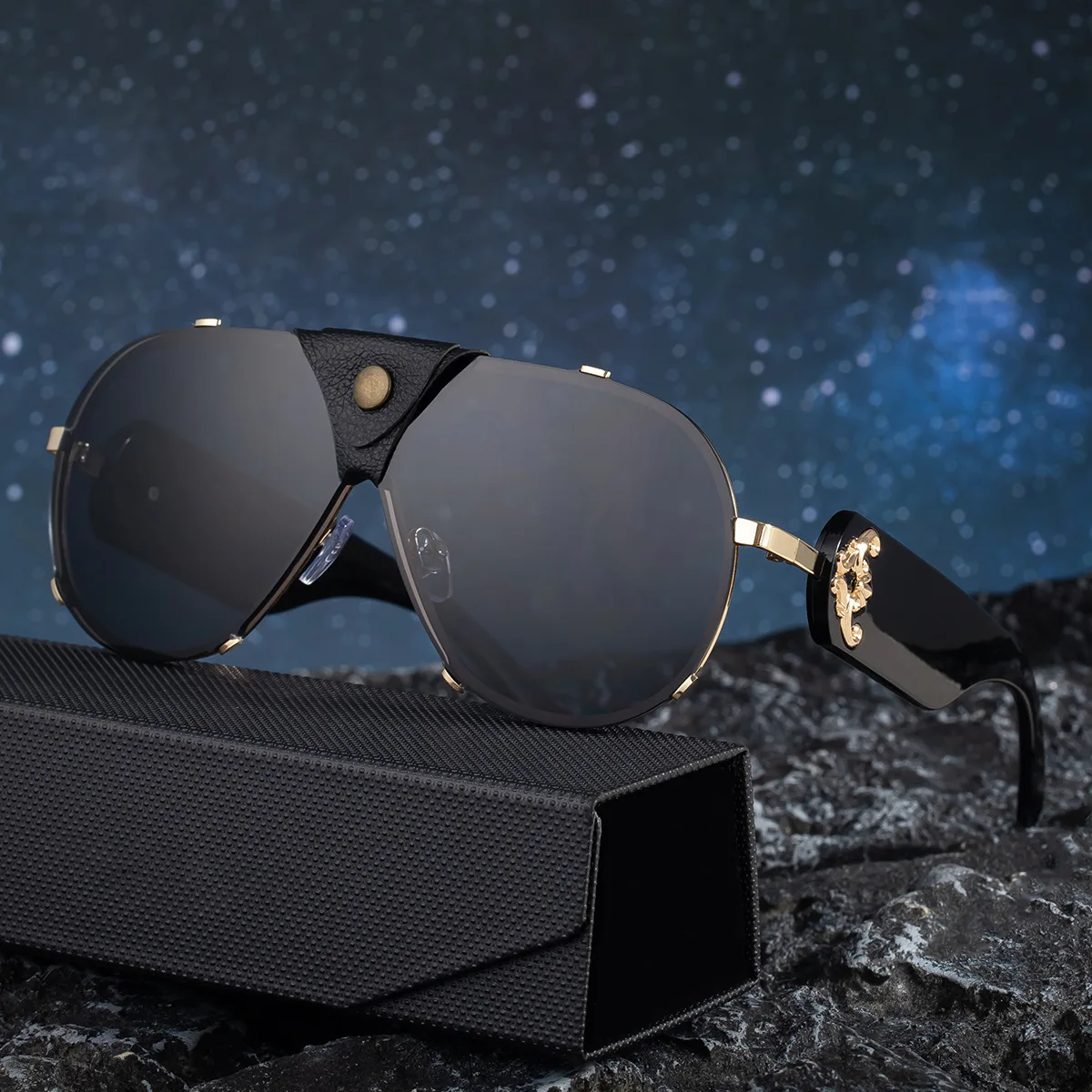 

Luxury Oversized Brand Women Sunglasses Stylish Pilot Rimless Sun Glasses Designer Fashion Men Driving Shades UV400