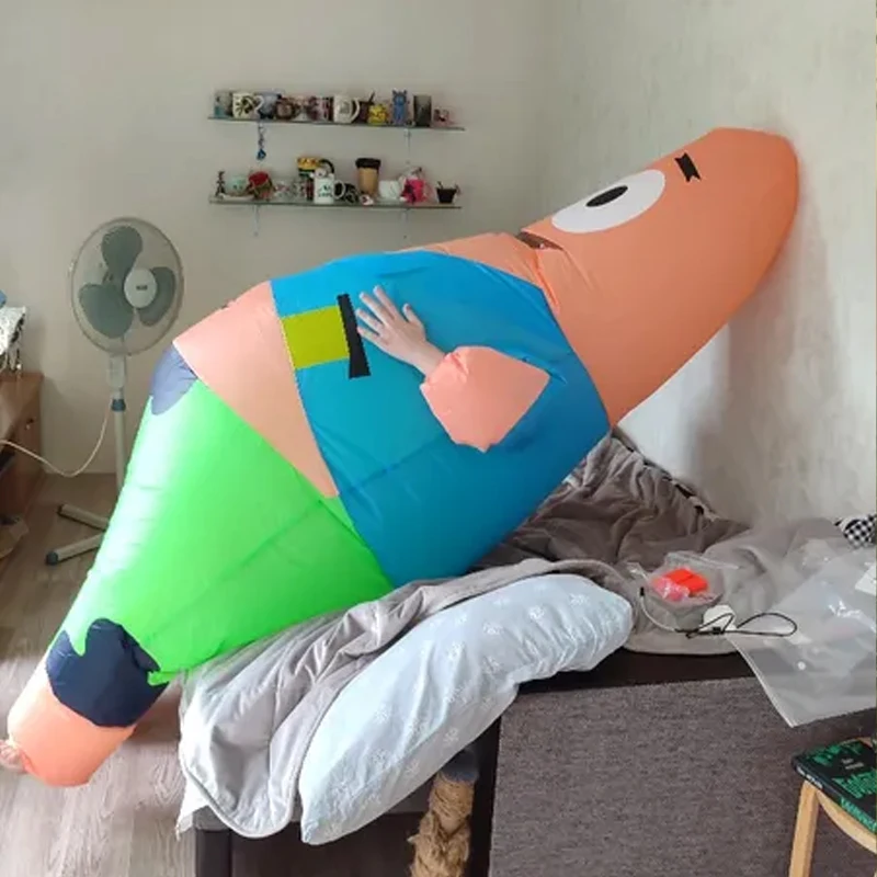 سبونجبوب سكوير بانتس باتريك ستار تأثيري نفخ زي هالوين عيد الميلاد تحت عنوان حفلة مضحك الكرتون الضفدع لطيف زي