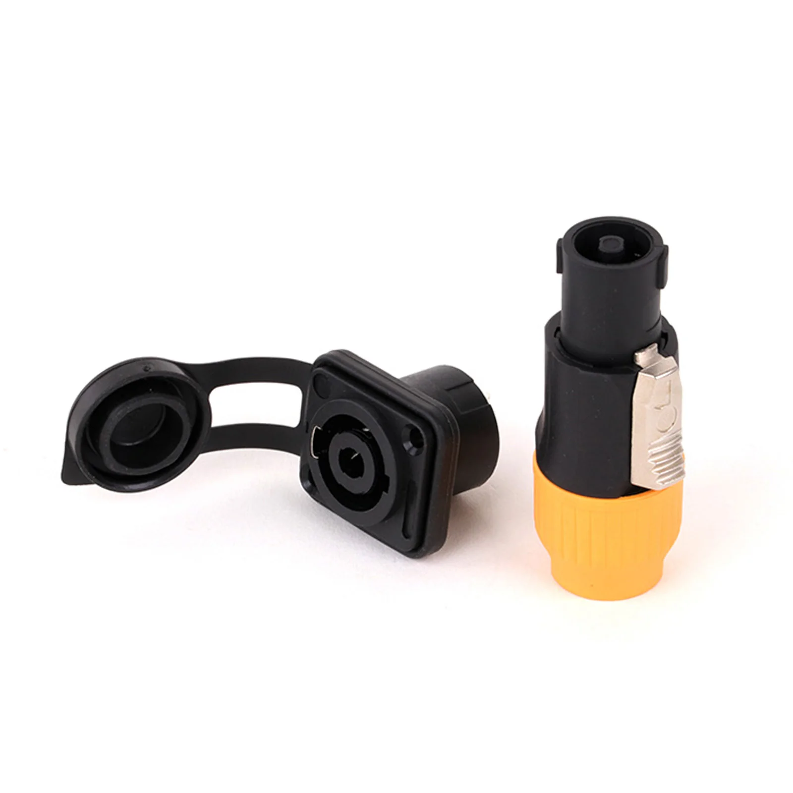 New Design Waterproof Speakon Cable Adapter Connectors 4 Pole Audio Speaker Male Plug Female Socket Twist Lock