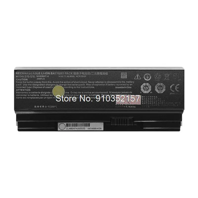 Laptop Battery For CLEVO NK50S5 NK50SB NK50SE NK50SZ 6-87-NH5ES-41F00 NB60TJ1 NB70TJ1 NB70TK1 NB50TZ NB50TL NH70RZQ NH58DEQ New