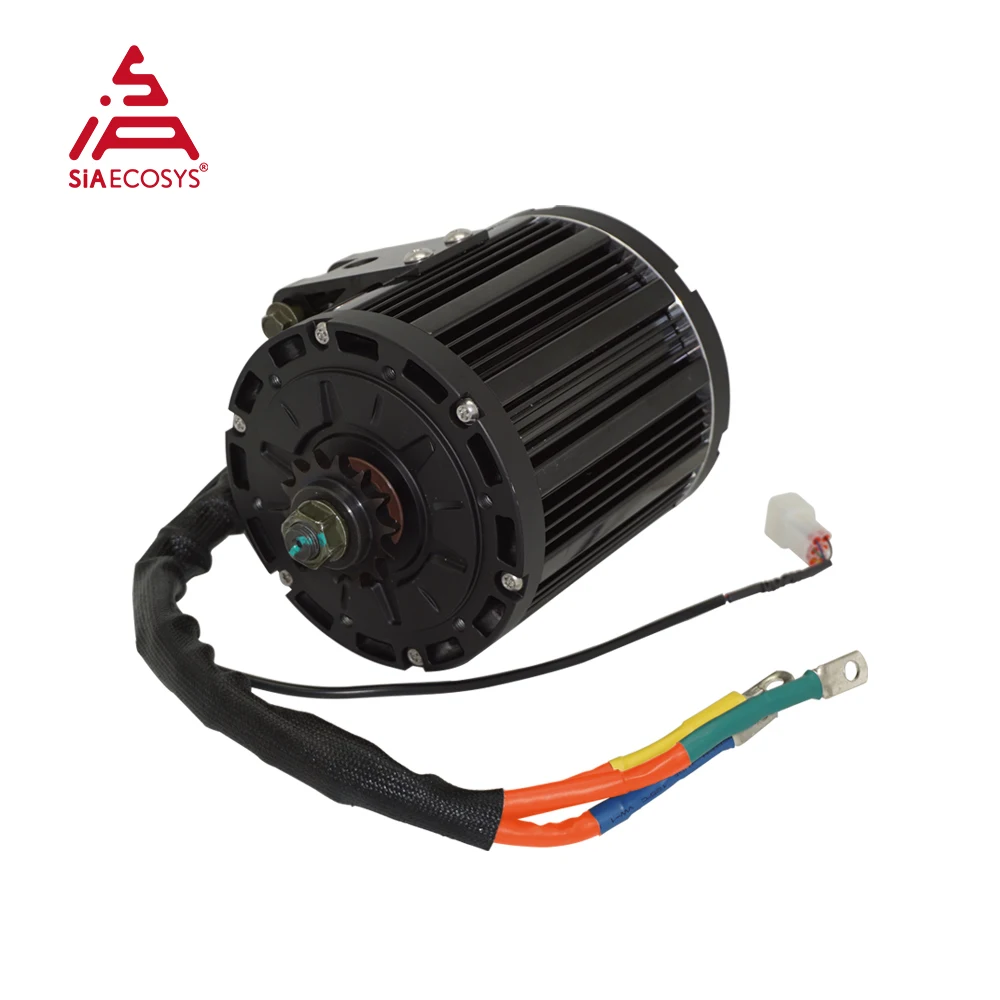 QSMOTOR 138 4000W 90H 7500W Max Continuous 72V 110KPH Mid Drive Motor Conversion Kit with Wire Harness EM200-2SP Controller