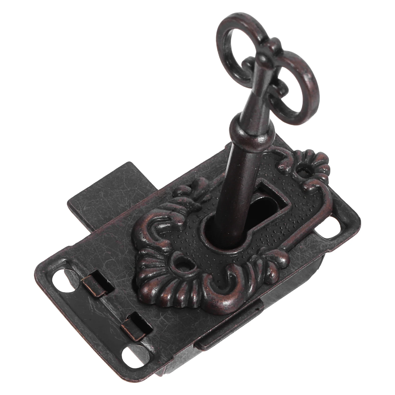 

Furniture Lock Hook Locks Vintage Cabinet Hasp Retro Latch Alloy Wooden Gift