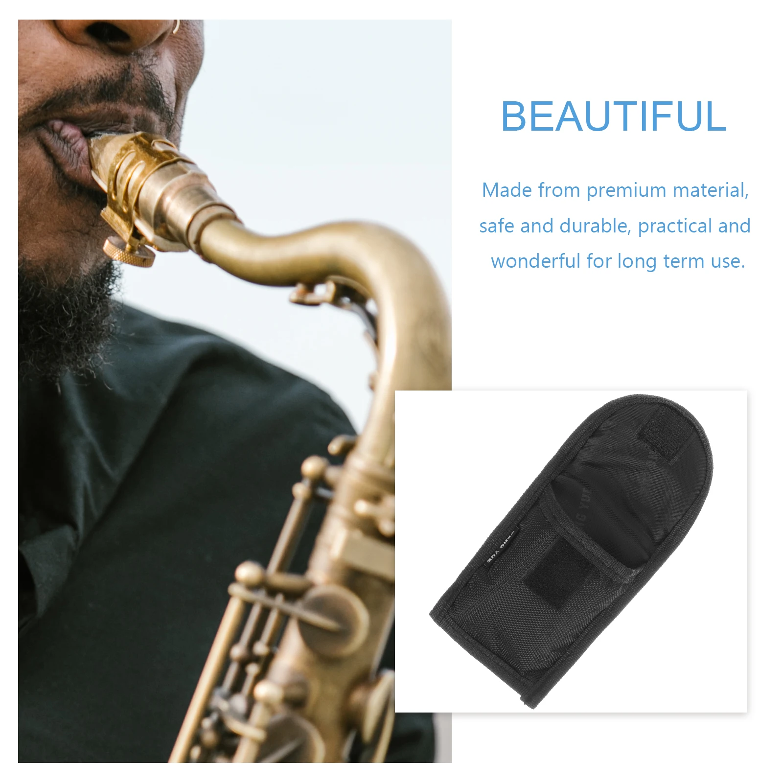 

Mouthpiece Storage Compact Trumpet Tuba Flute Saxophone Head Storage Bag Case Durable Soft For Saxophone Accessories Travel