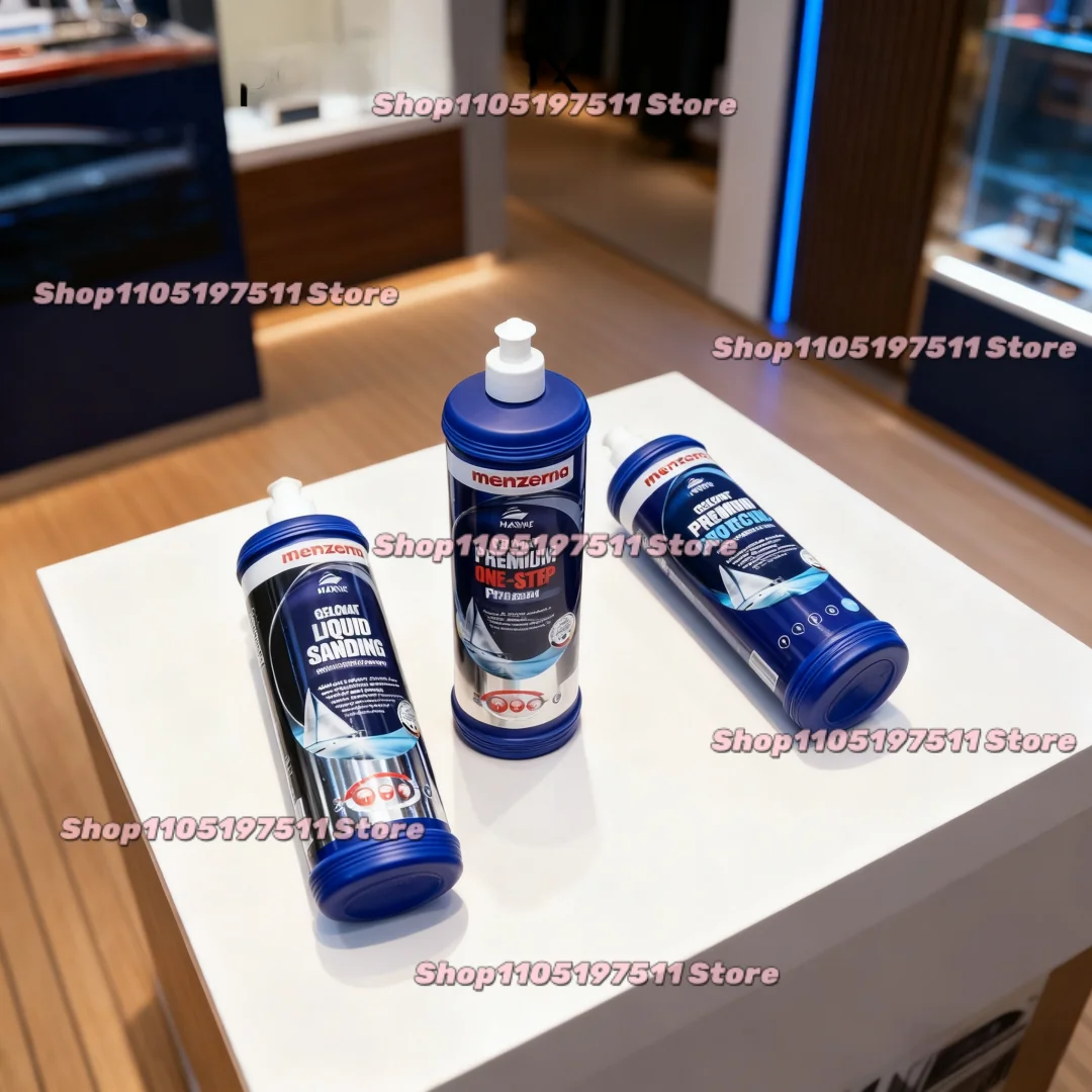 Menzerna-compuesto de cera para Pulido de yate, 1000ml, renovación de astillero, capa de goma para lancha, pintura, reparación de arañazos, cera de mantenimiento