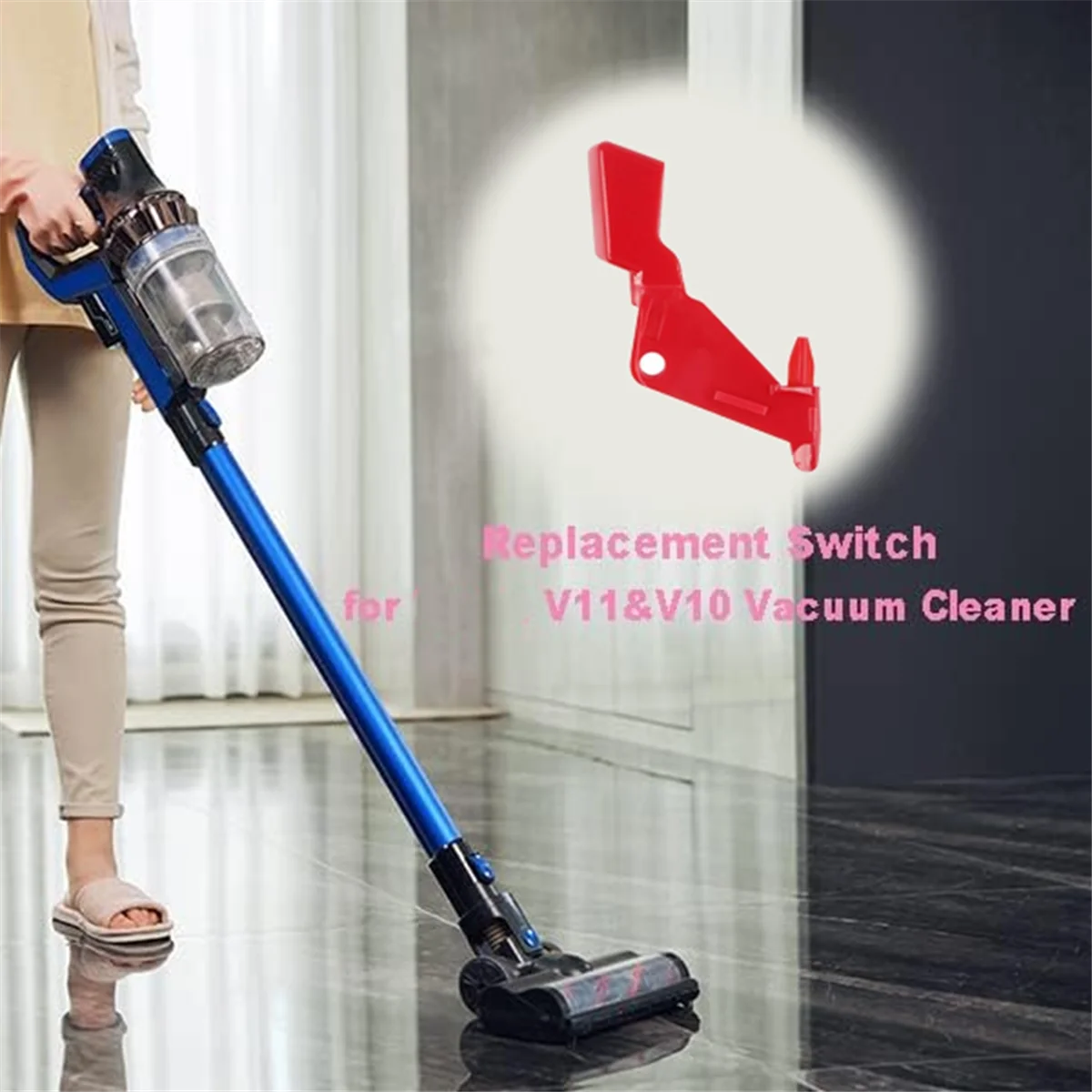 A01M Przycisk wyłącznika spustowego do odkurzacza Dyson V10 V11 SV12 SV14 Blokada spustu Część zamienna Wyłącznik zasilania