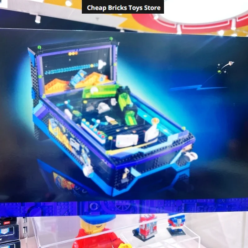 Functional Pinball Machine Model Gifts Compatible 2274pcs Retro Game Marble Shooting Table Bricks Building Blocks Cheapest Toys