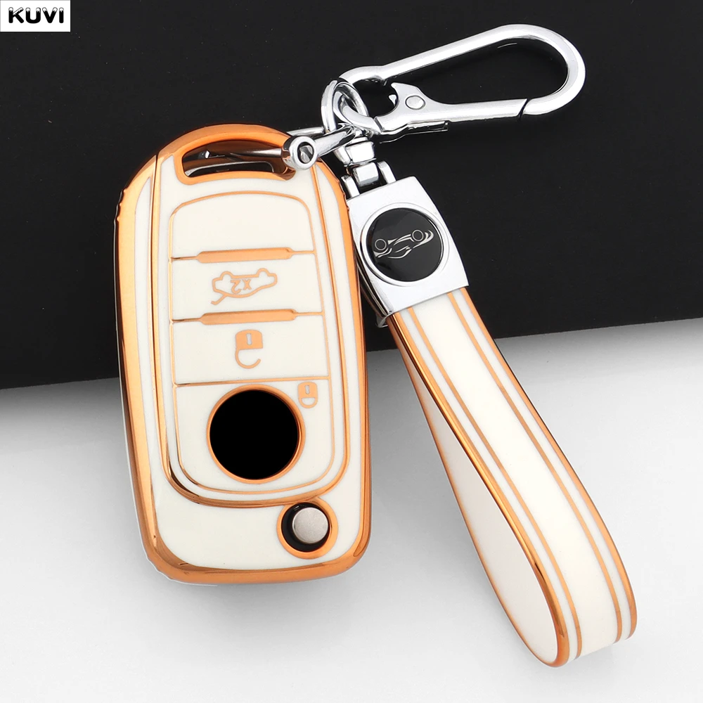 New TPU Car Key Case Cover For FIAT Tipo Tprp Freedom 500X Doblo Argo Nuovo Grazie Protected Shell Keychain Fob Accessories