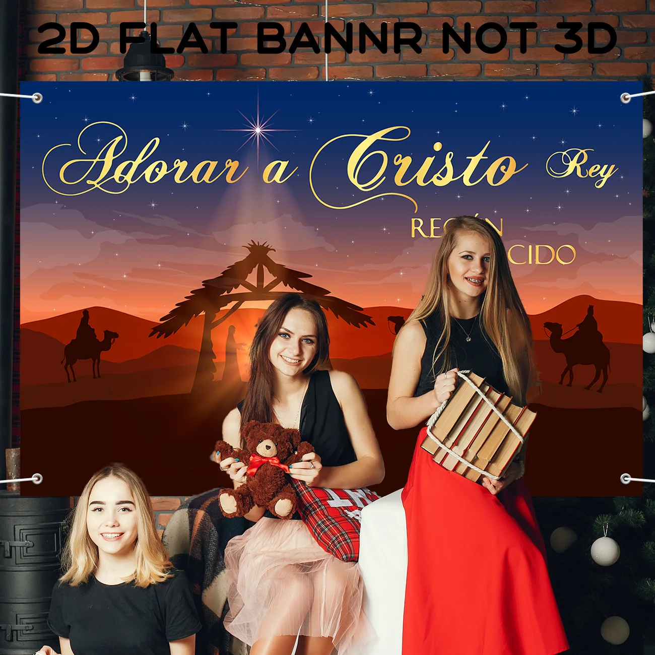 عيد الميلاد المهد حفلة راية الديكور مشهد المهد الديني راية عيد الميلاد عطلة جدار الباب راية عيد الميلاد مشهد المهد