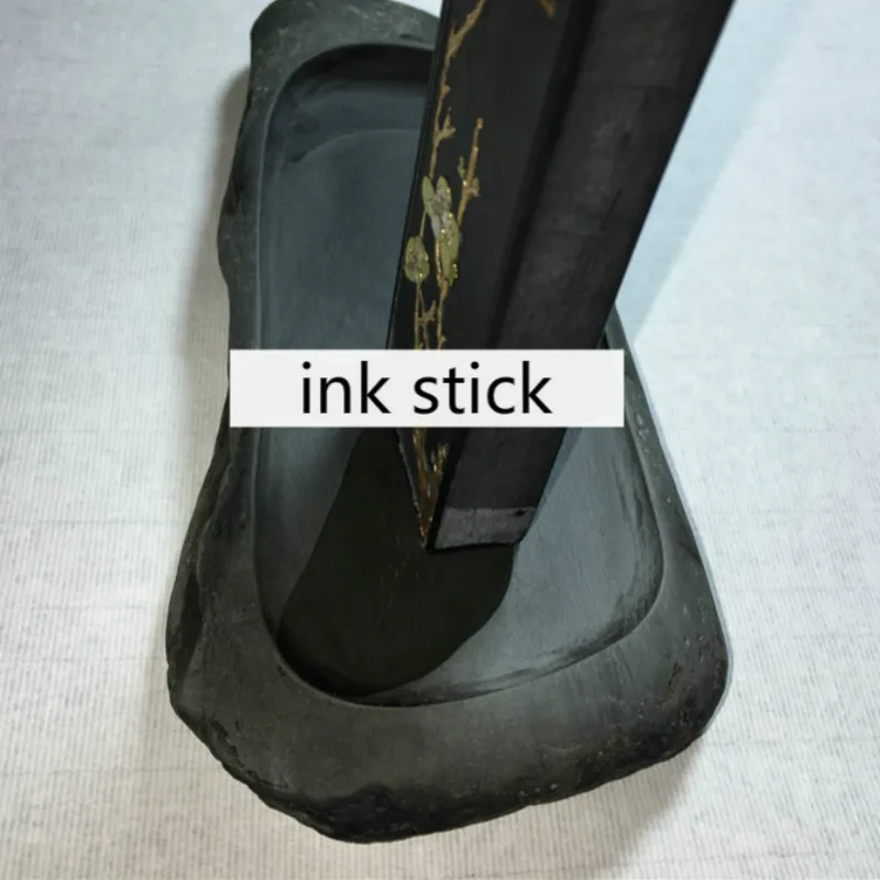 Chinese Calligraphy Solid Ink Sticks Artist Painting Watercolor Fabric Paint Ink Block Chinese Painting Ink Stick Stone