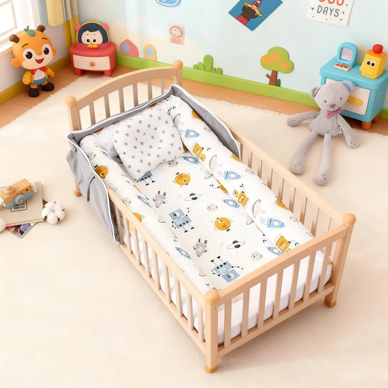 

2026 New Portable Travel Baby Crib Lightweight Safe Folding Baby Bed for Newborn Toddler Infant Comfortable