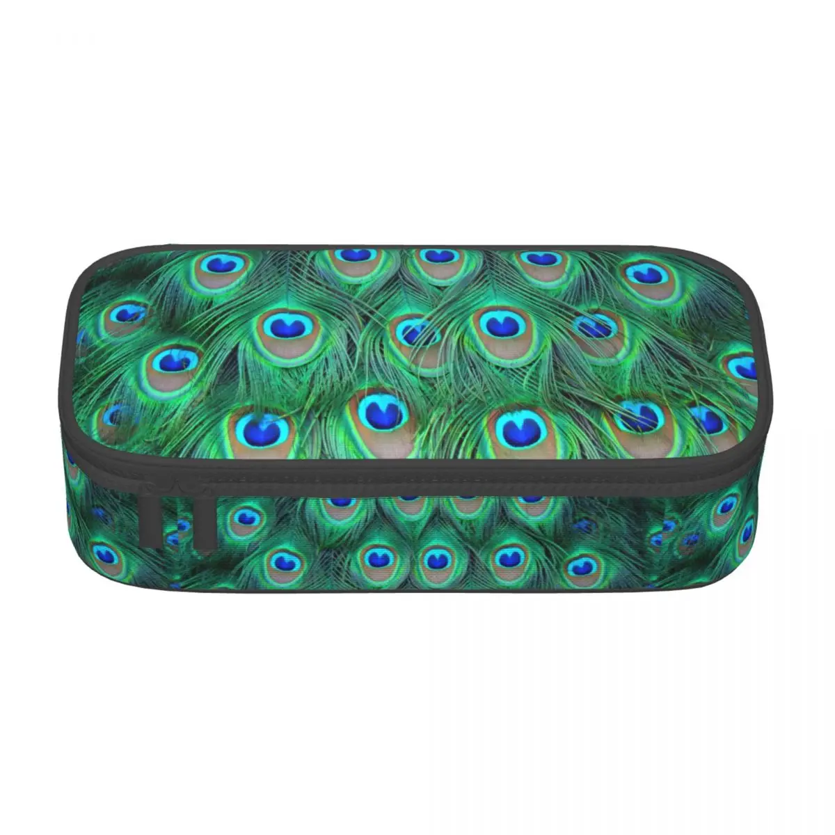 Customized Peacock Pencil Case for Girl Boy Large Capacity Feather Animal Cute And Beautiful Pen Box Bag Stationery