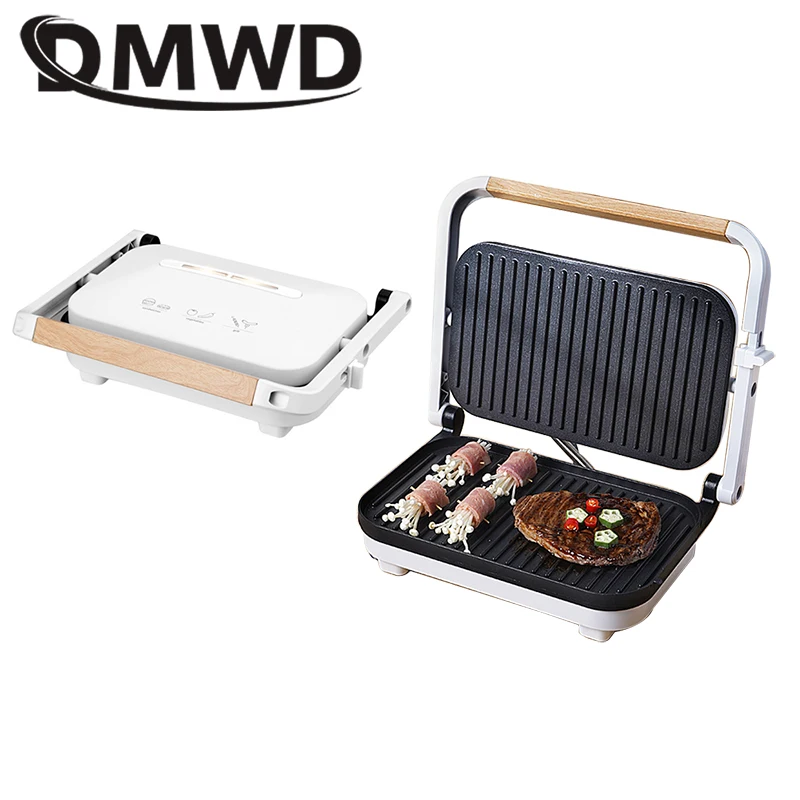 

Multifunction Electric Grill Barbecue Steak Machine Double-sided Heating Frying Pan Meat Roaster Panini Baking Sandwich Maker EU