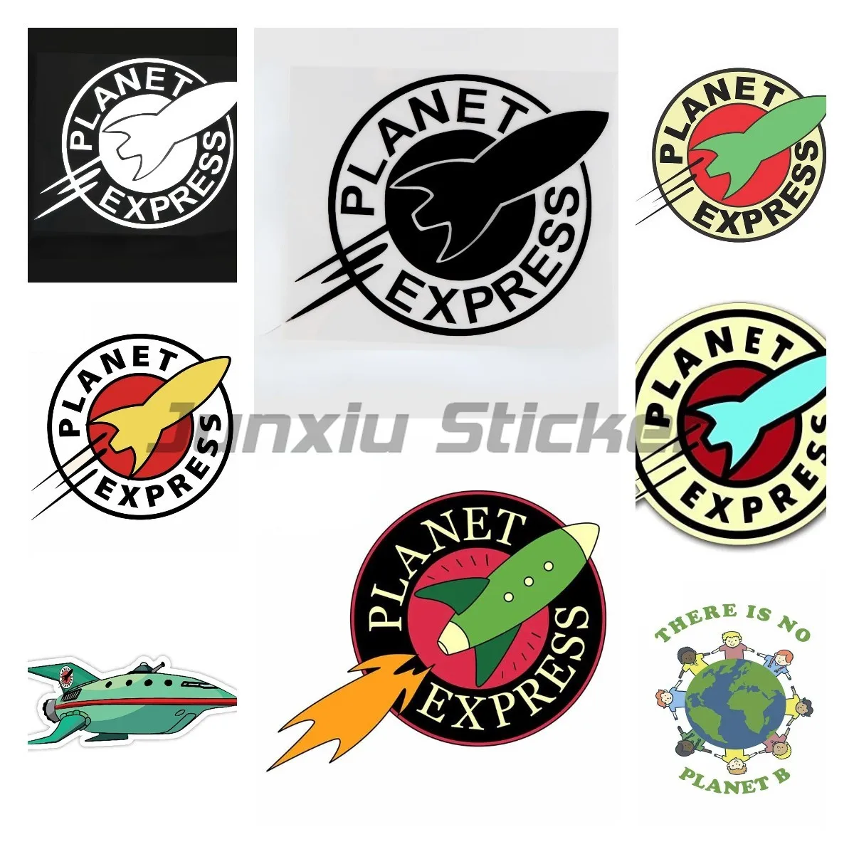 Planet Express Logo Vinyl Sticker Car Truck Window Decal JDM Wall Bumper Car Accessories