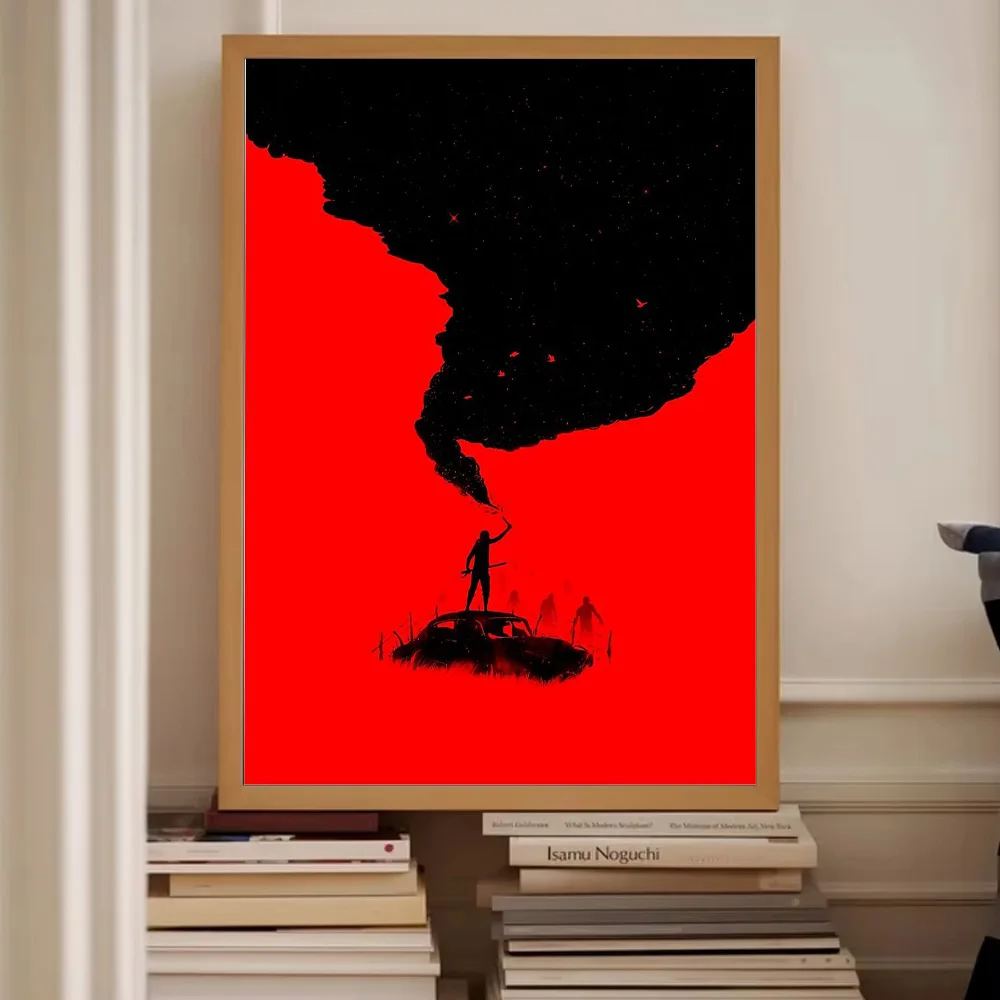 فيلم الرعب المشارك قماش جدار الفن الظلام ديكور المنزل مخيف القوطية مخيف طباعة ديكور القوطية فيلم الرعب الفن #2