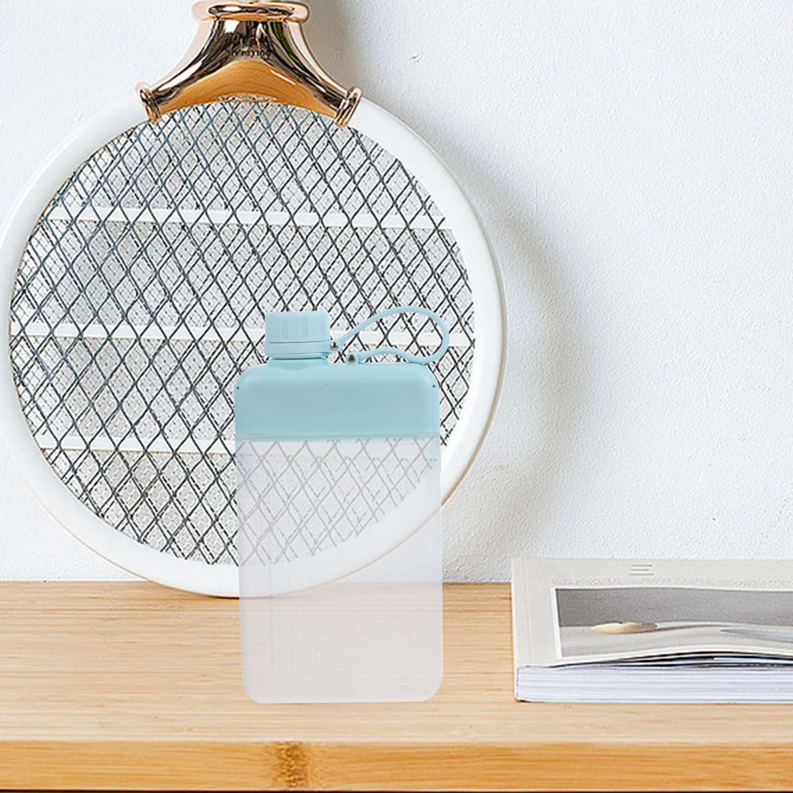 

2pcs Portable Water Bottle Flat Leakproof Slim Travel Bottles For Outdoor Sports Cycling Hiking Large Capacity Bpa Free