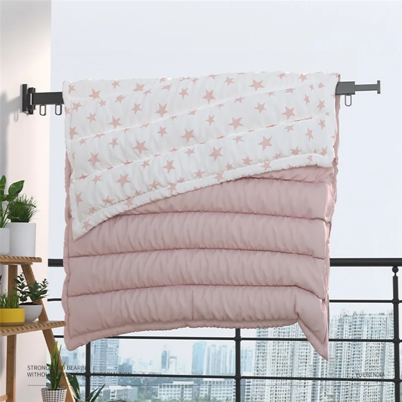 ABPQ-Appendiabiti senza punzonatura per uso domestico Asta per asciugare i vestiti semplice per esterni Artefatto per asciugare i vestiti pieghevoli