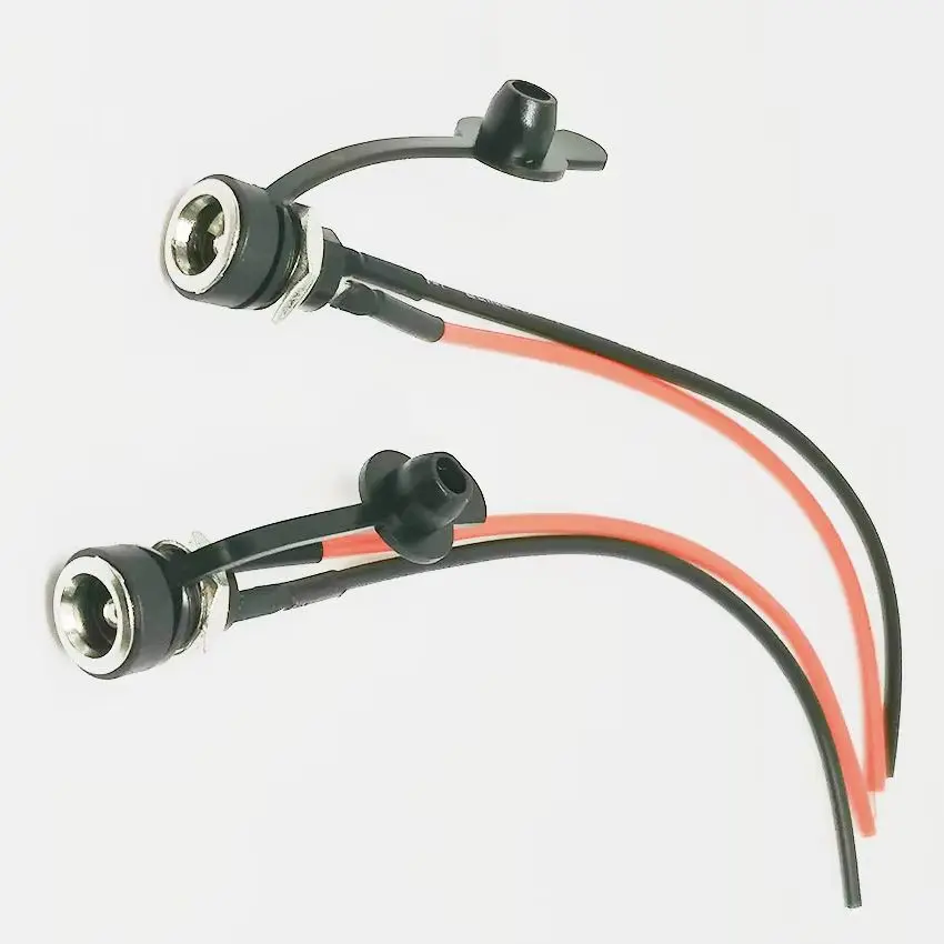 1PCS DC-022B Corded DC Power Socket Female Head and Base 5.5 * 2.1 2.5 DC Power Connection Cable
